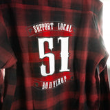 Chemise homme rouge - Support local