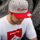 CASQUETTE ROUGE & GRISE